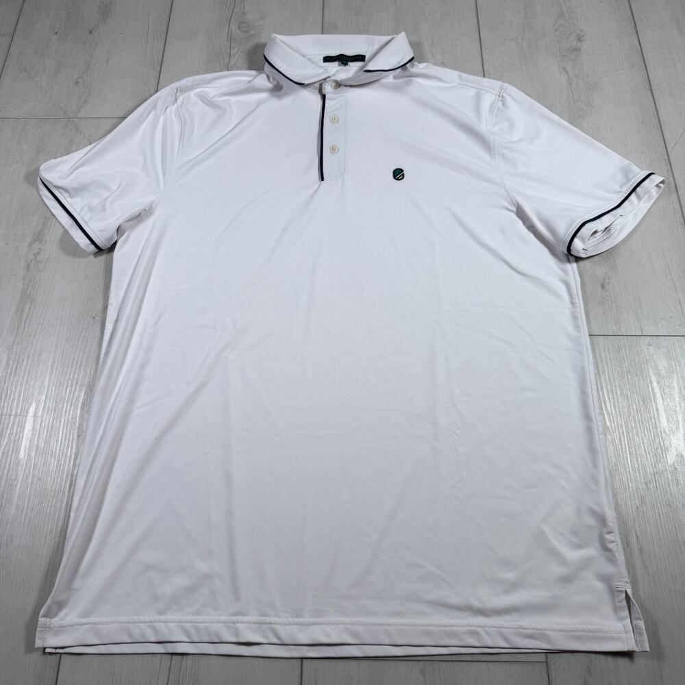 EXTRACURRICULAR Golf Polo Shirt White Men's Large